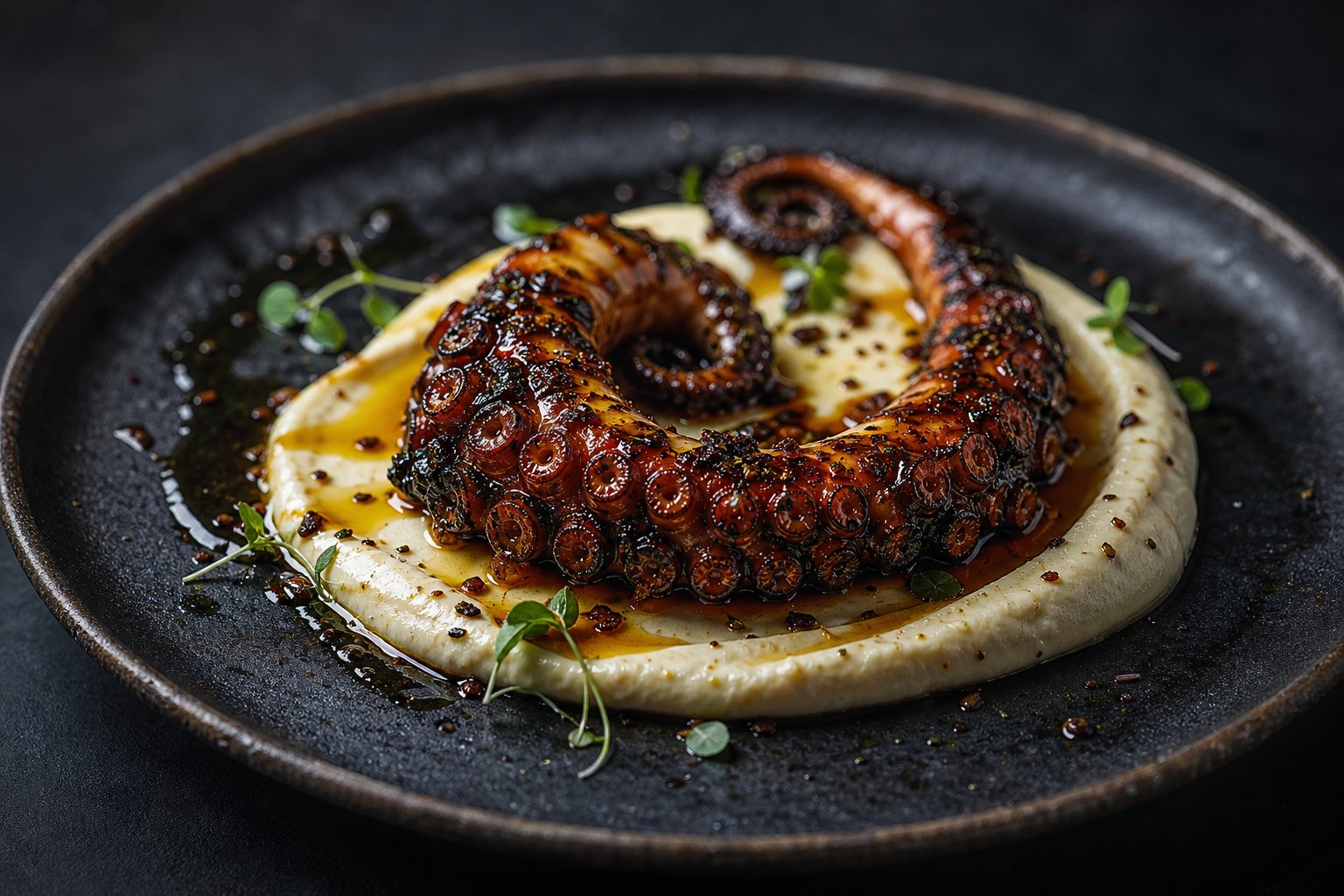 Tandoor-Charred Muscat Octopus